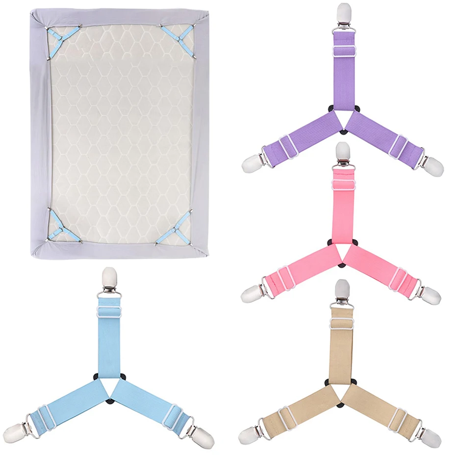 

Ultimate Comfort with Ajustable Elastic Bed Sheet Clips - Say Goodbye to Messy Sheets and Uncomfortable Nights with our Mattres