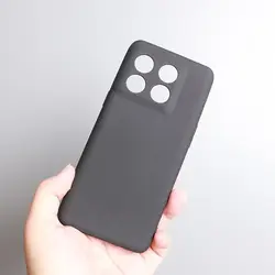 Soft TPU Matte Slim Protective Back Cover Case for Mi 13T (Black)