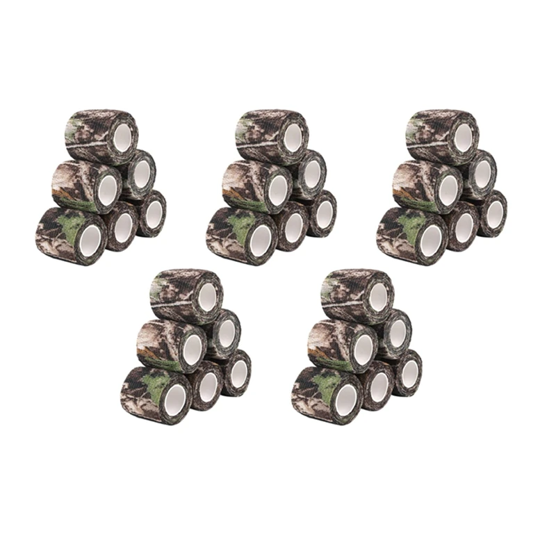 30 Roll Camouflage Tape Cling Scope Wrap Camo Stretch Bandage Nastro Autoadesivo Per Telescopio Da Caccia Da Campeggio