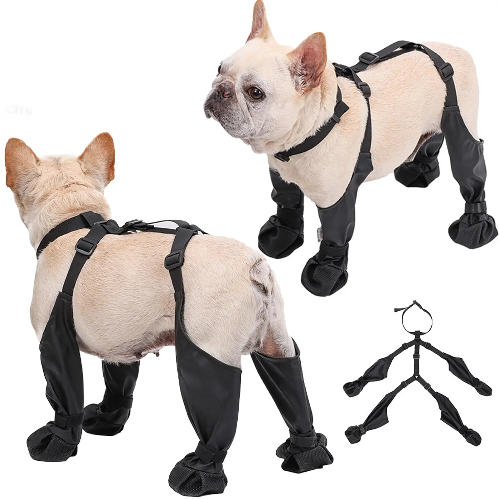 Dog Suspender Boots Waterproof Pet Shoes Dog Paw Protectors