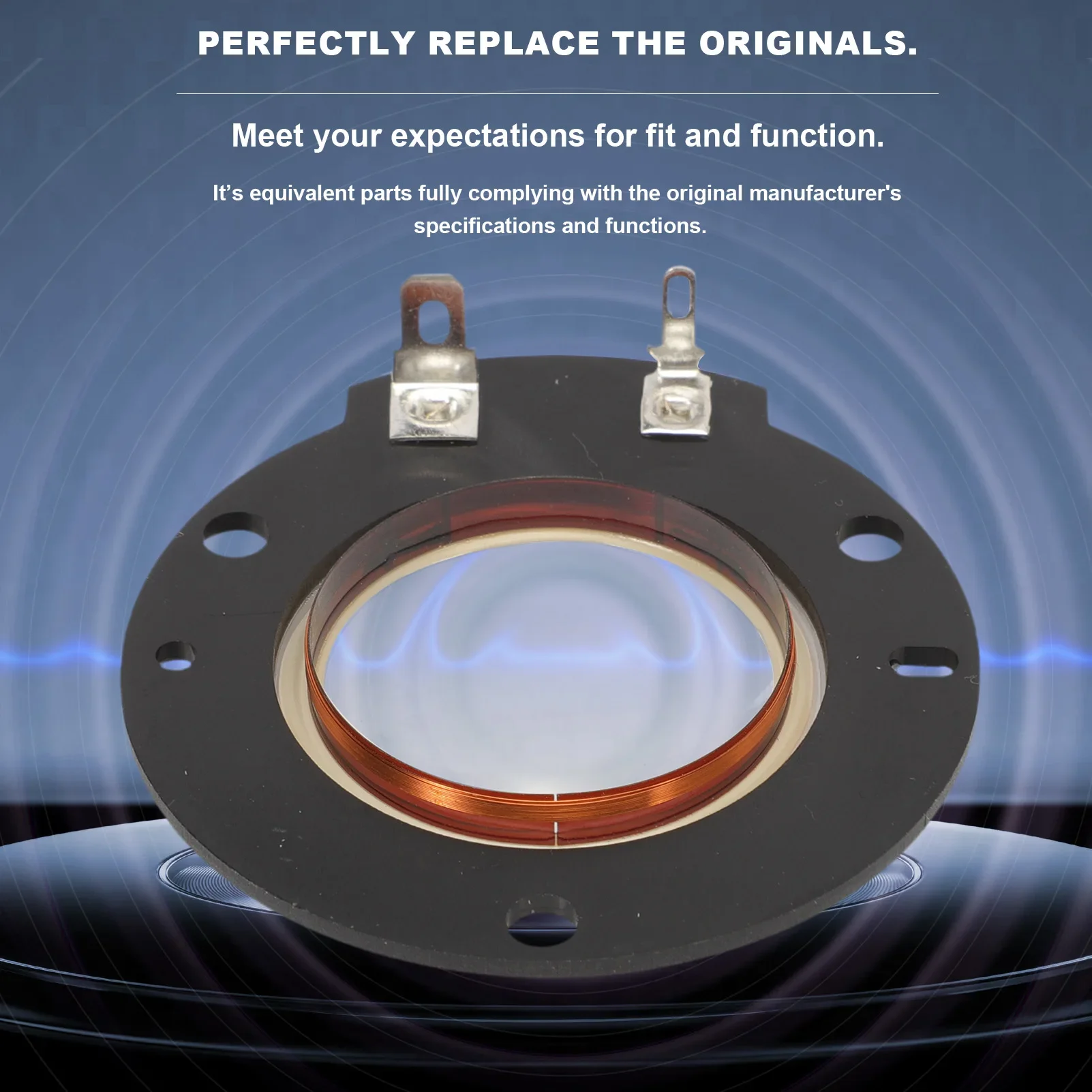 Car Alto Professional Diaphragm for Neo Driver HG00640 TS308 TS-310/315 Audio Speakers Kit Midrange Speakers Audio Speaker Adapter Door Speaker Covers