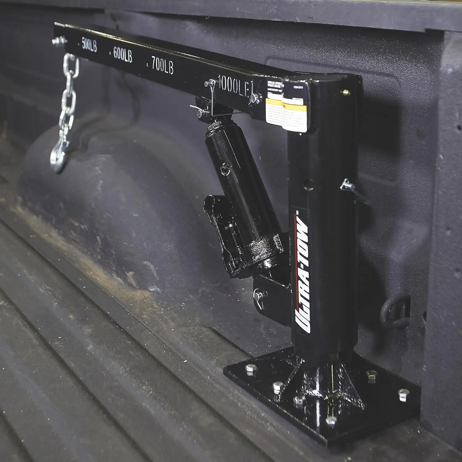 Tow Hydraulic Pickup Truck Crane 1000-Lb. Capacity