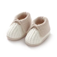 Winter Baby First Walker Handmade Knit Newborn Netural Lightweight Anti-Slip Floor Prewalker for Child Boys Girls Cute Soft Sole 1