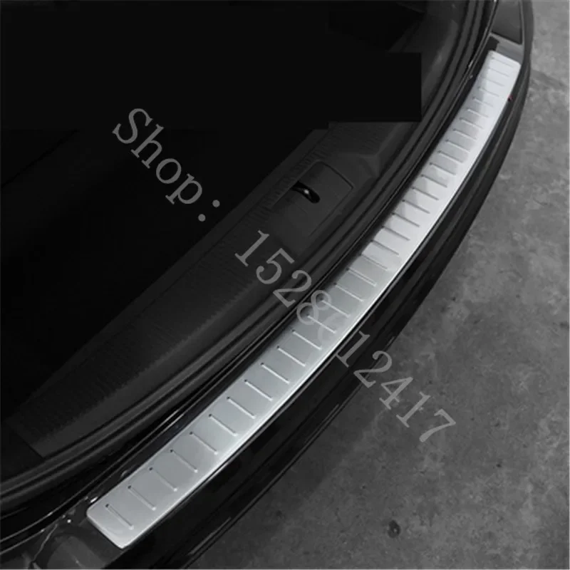 Car Accessories Car Bumper Guards For VW Volkswagon Sharan 2012 2013 2014-Rear Door Sill Bumper Protector Sill Rear boot guard Styling