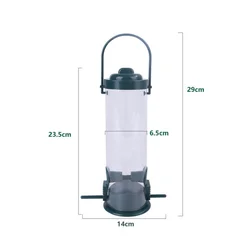Outdoor Hanging Automatic Bird Feeder with Multiple Feeding Ports (1 pc)