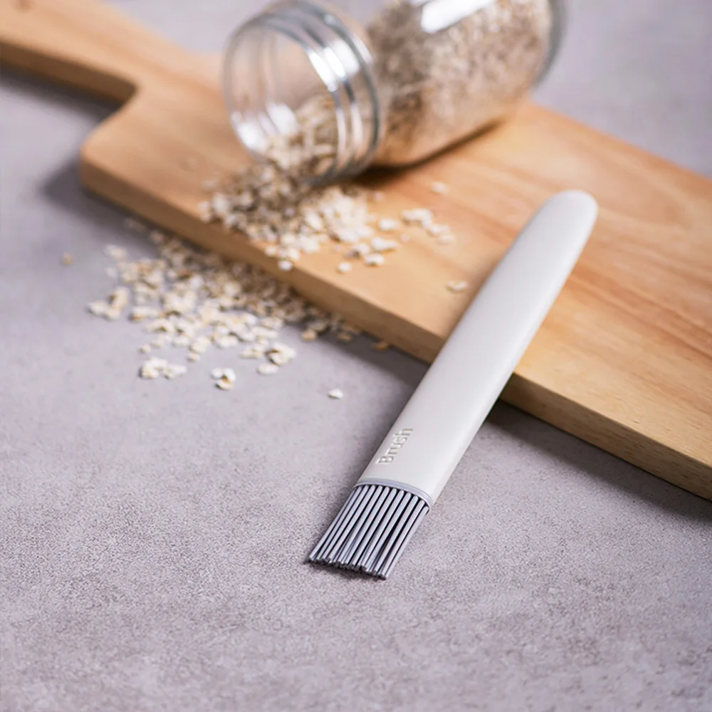 Nordic PP Silicone Oil Brush Removable Bake Brushes Eco-friendly Bread Oil Cream Cooking Basting Kitchen Tool For BBQ Cake Bread