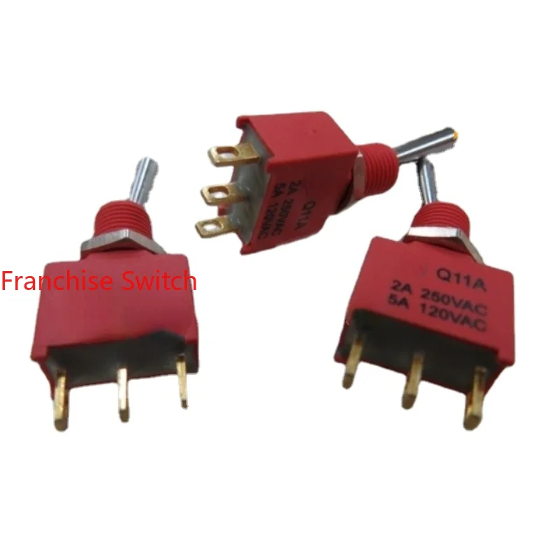 

10PCS Toggle Reset Switch Unilateral 3-pin Q11A Waterproof Type