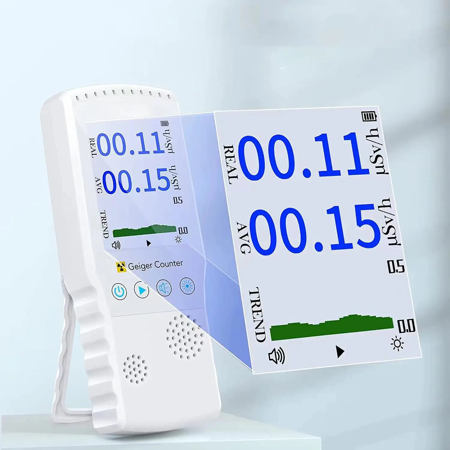 AIR-02 Radiation Nuclear Detector EMF Meter Full-functional Geiger Counter Tester New Environmental Detector VS BR-6