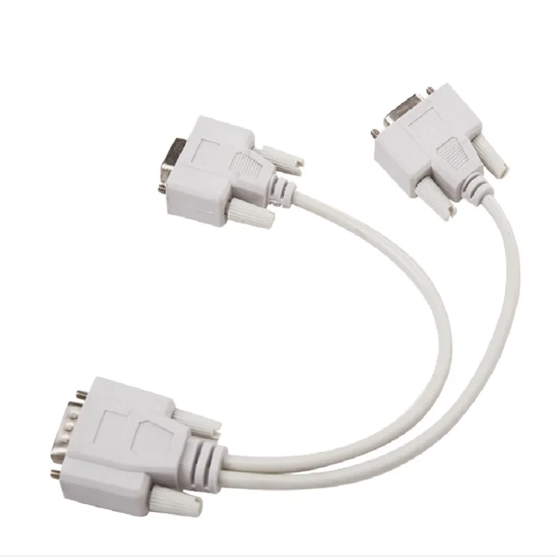VGA Cable Adapter 1 PC TO 2 MONITOR Male to 2 Dual Female Splitter 15 PIN