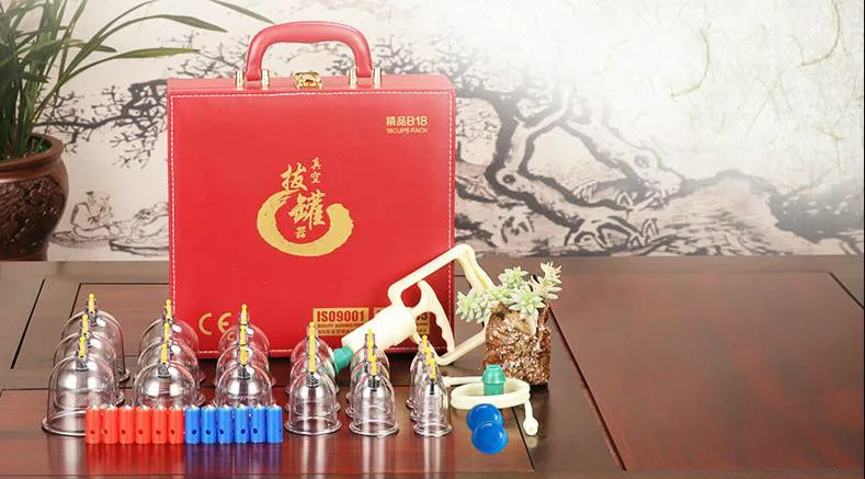 18 pieces, 30 cans, vacuum cupping household suction type cupping promoting blood circulation to remove blood stasis tanks
