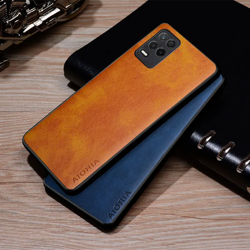 Luxury Vintage Leather Skin Phone Case Cover