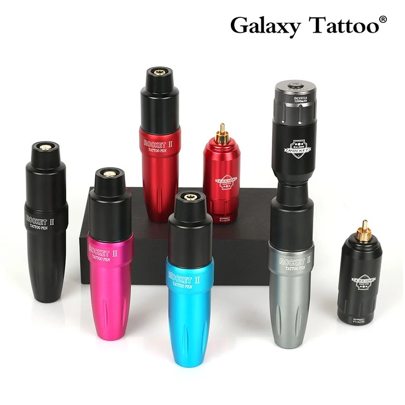2022 New Rocket 2 Tattoo Machine Set 1200mAh 8h Wireless Tattoo Power