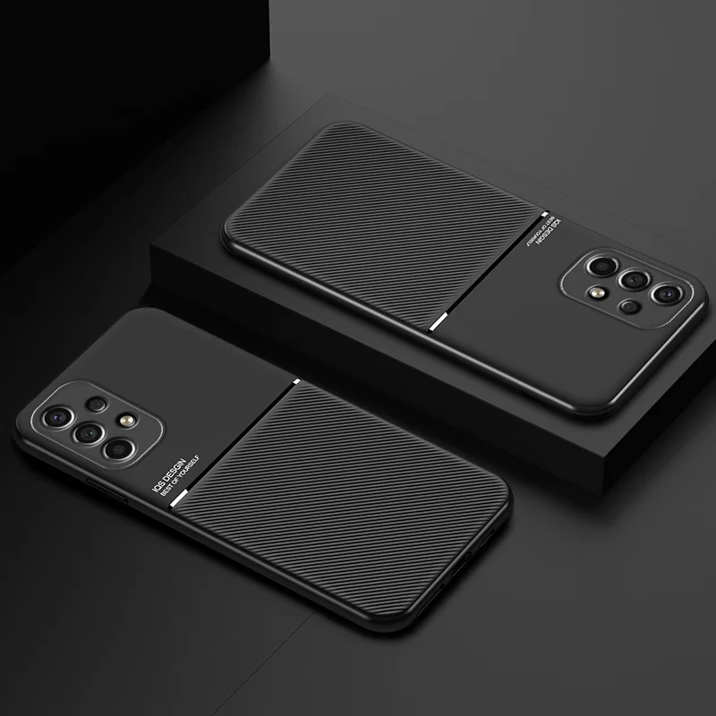 For Samsung Galaxy A13 4G Case Car Magnetic Holder Leather Plate Phone Cases For Samsung A13 A 13 2022 SM-A135F Soft Back Cover 6