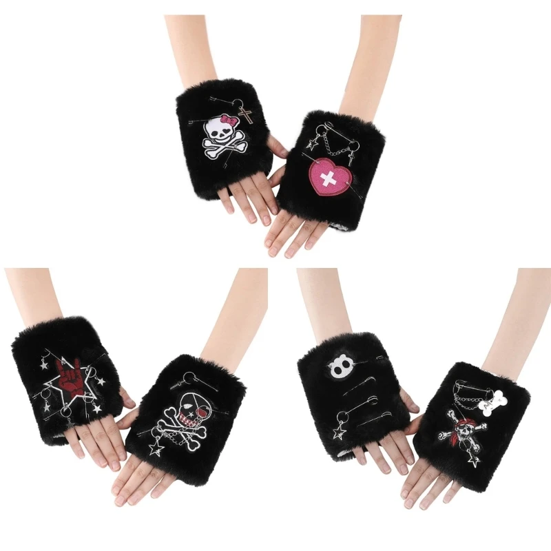 

Girls Plush False Sleeves Decorative Sleeve Elastic False Cuffs Jackets Decors M6CD