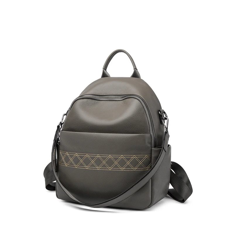 ZOOLER Original Genuine Leather Backpack Fashion Real Cowhide Backpacks Large Capacity Luxury Bags Women Travel School #SC1120