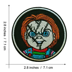 Biohazard Symbol Horror Movie Embroidery Patch - Psycho Clown Halloween Clothing Accessory (Doll)