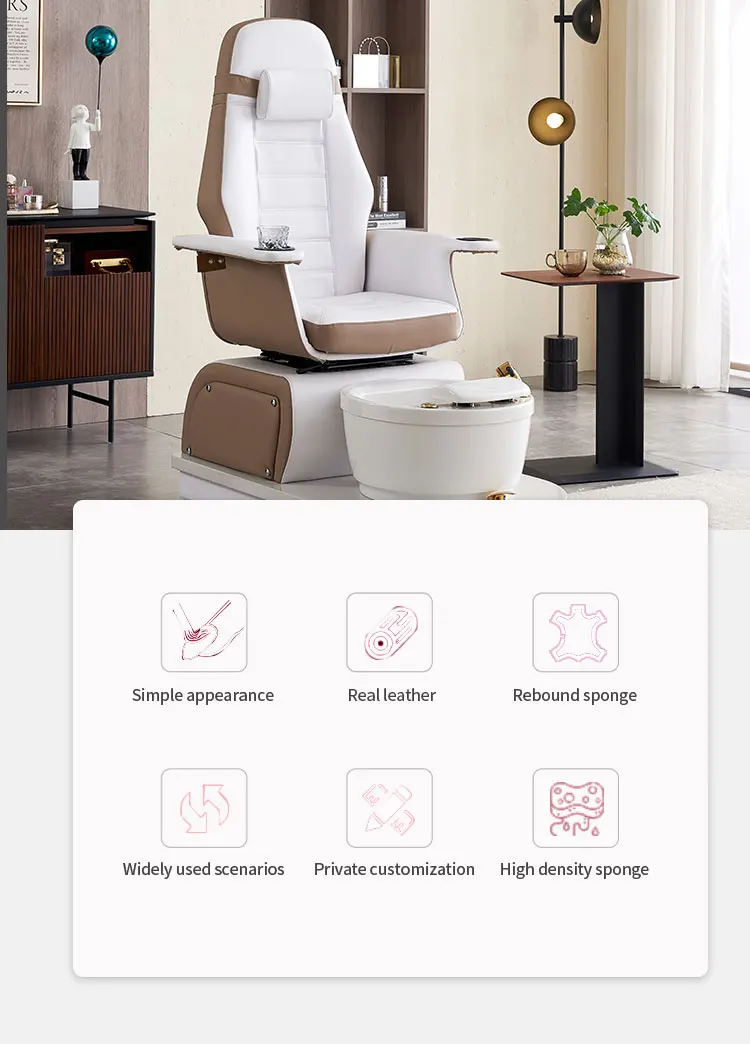 Description Picture 3 of itemElectric pedicure massage sofa Pedicure Foot wash Foot bath sofa stool Beauty shop Manicure Manicure chair can be rotated