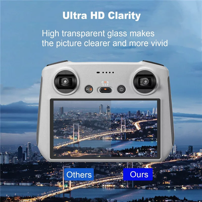 Premium HD Tempered Glass Screen Protector for Drone Remote Controller