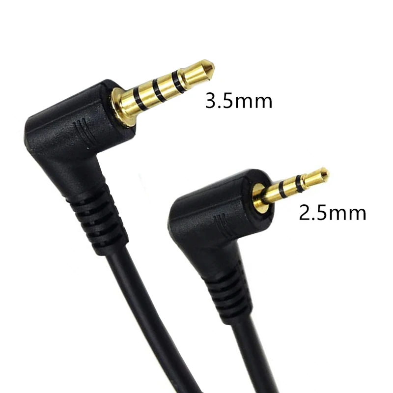Cavo Audio Aux Maschio-Maschio Trrs Ad Angolo Retto Da 2.5Mm Trs A 3.5Mm Per Auricolare Con Jack Da 2.5Mm Xbox One Ps4 Talkback
