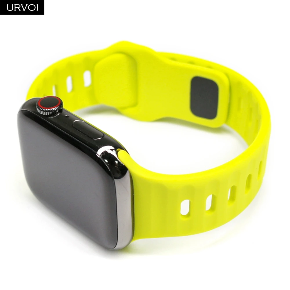 Breathable Silicone Pin-and-Tuck Closure Watch Strap