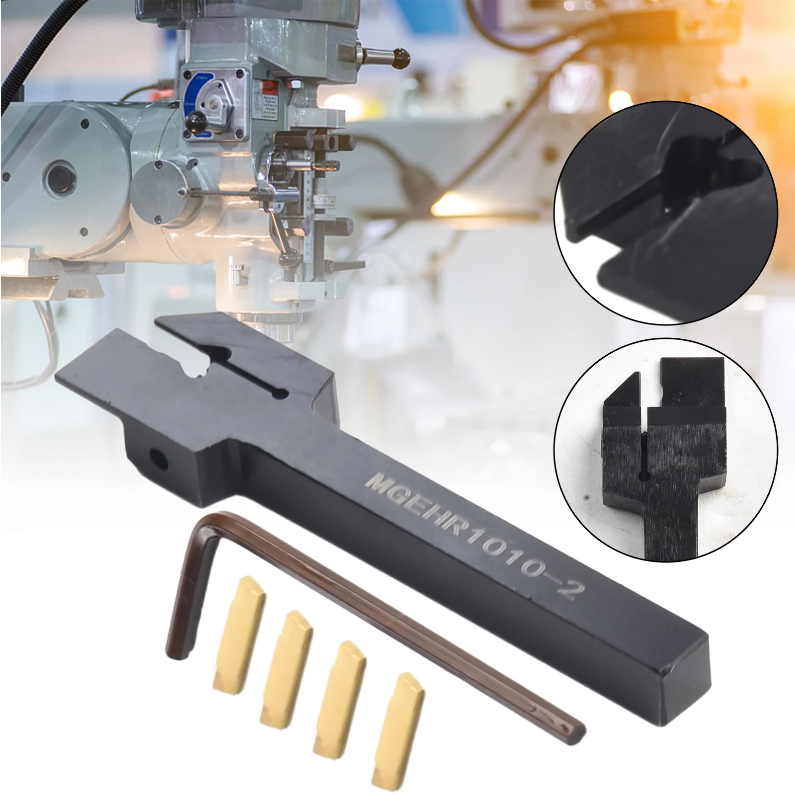 

Holder Lathe Grooving Turning Cut off Insert Wrench MGMN200 MGEHR1010-2 New Hot High Quality Accessory Practical