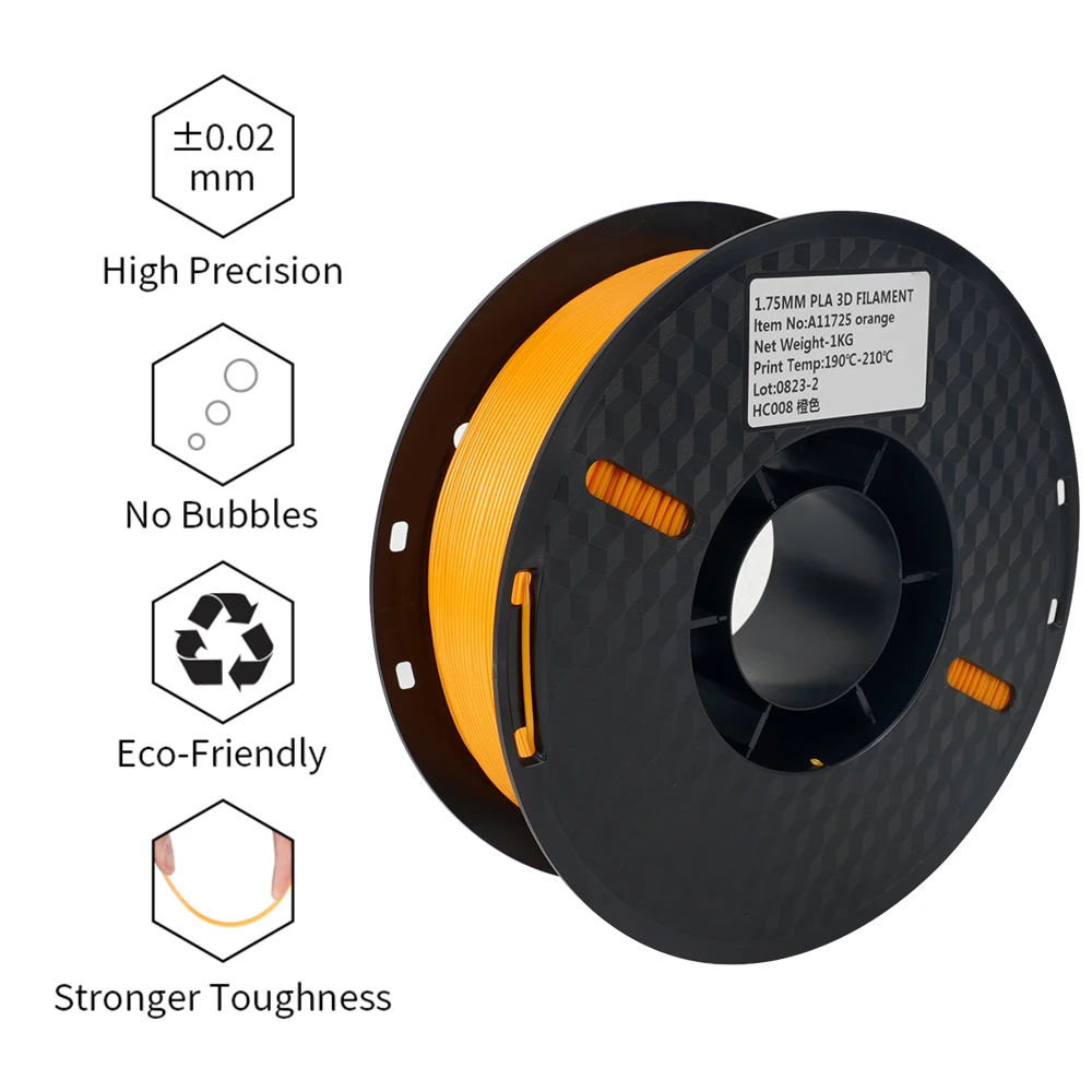 Colorful 5KG PLA Filament for 3D Printing