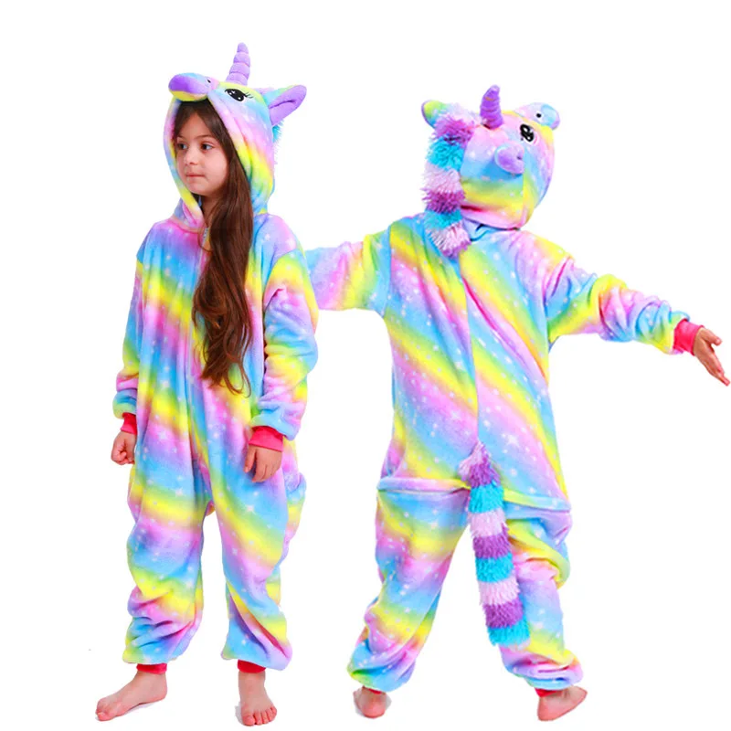 Kids Unicorn Anime Cosplay Costumes Jumpsuit Kigurumi Animal Pajamas Children Hooded Sleepwear Halloween Boys Girls Onesies cosplay costumes,children pajamas,kigurumi pajamas