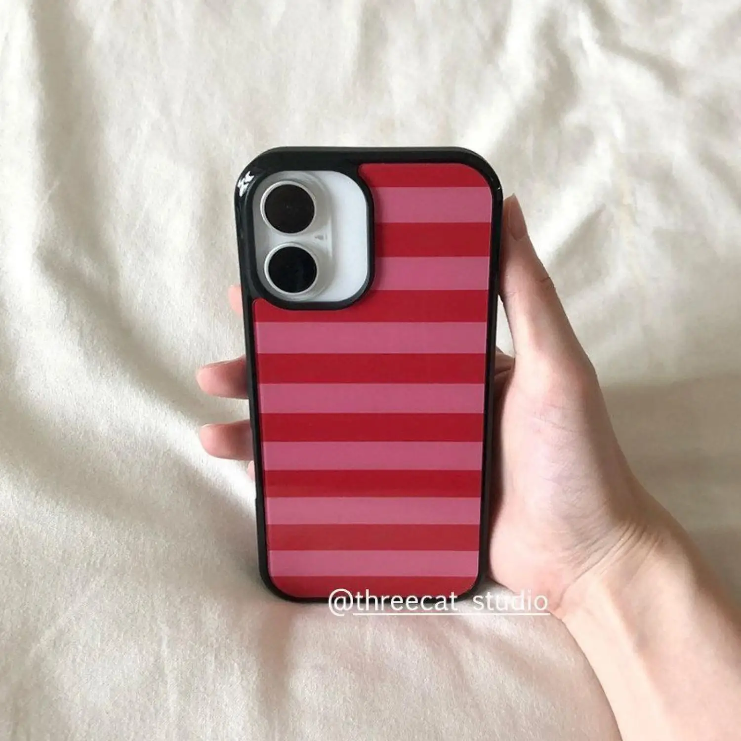 ตัวเลือกสินค้า เคส iPhone ลายเส้นสีสันสดใส ป้องกันตกกระแทก สไตล์เกาหลี