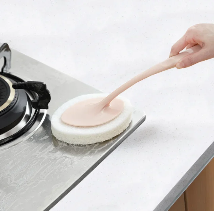 

Long Handle Brush Eraser Magic Sponge Diy Cleaning Sponge for Dishwashing Kitchen Toilet Bathroom Wash Cleaning Tools Gadgets