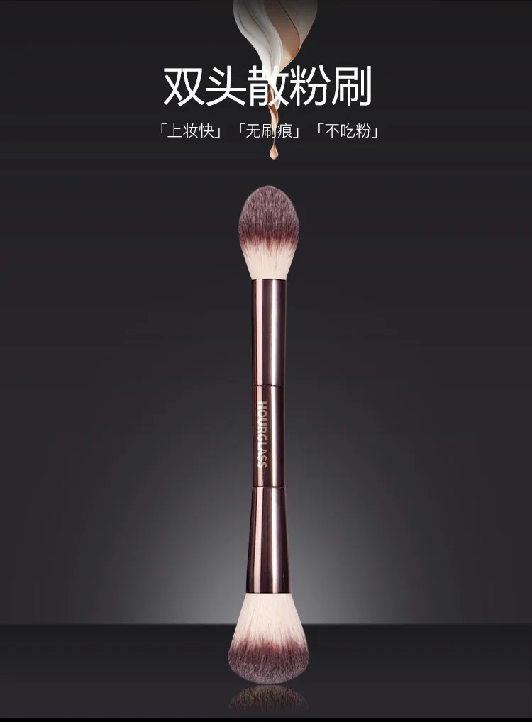 Description Picture 2 of item1 pc Lighting Edit Makeup brushes Powder contour Make up brush Blusher Bronzer exquisite Professional metal handle with box