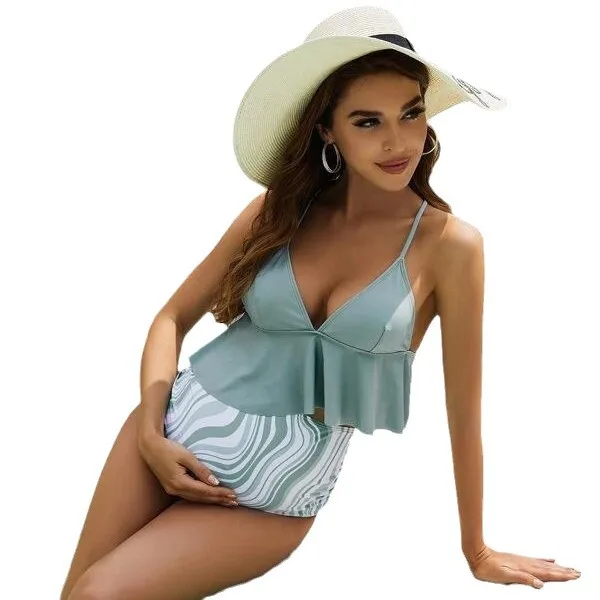 

Maternity Swimwear Women One Piece Pregnancy Beach Bathing Suits for Pregnant Female Swimsuits Swim Plus Size Cut Out Beachwear