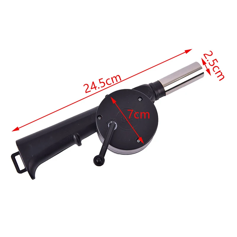 1PC Outdoor Cooking BBQ Fan hand blower bbq fan barbecue blower Air Blower For Barbecue Fire Bellows Hand Crank Tool For Picnic Camping