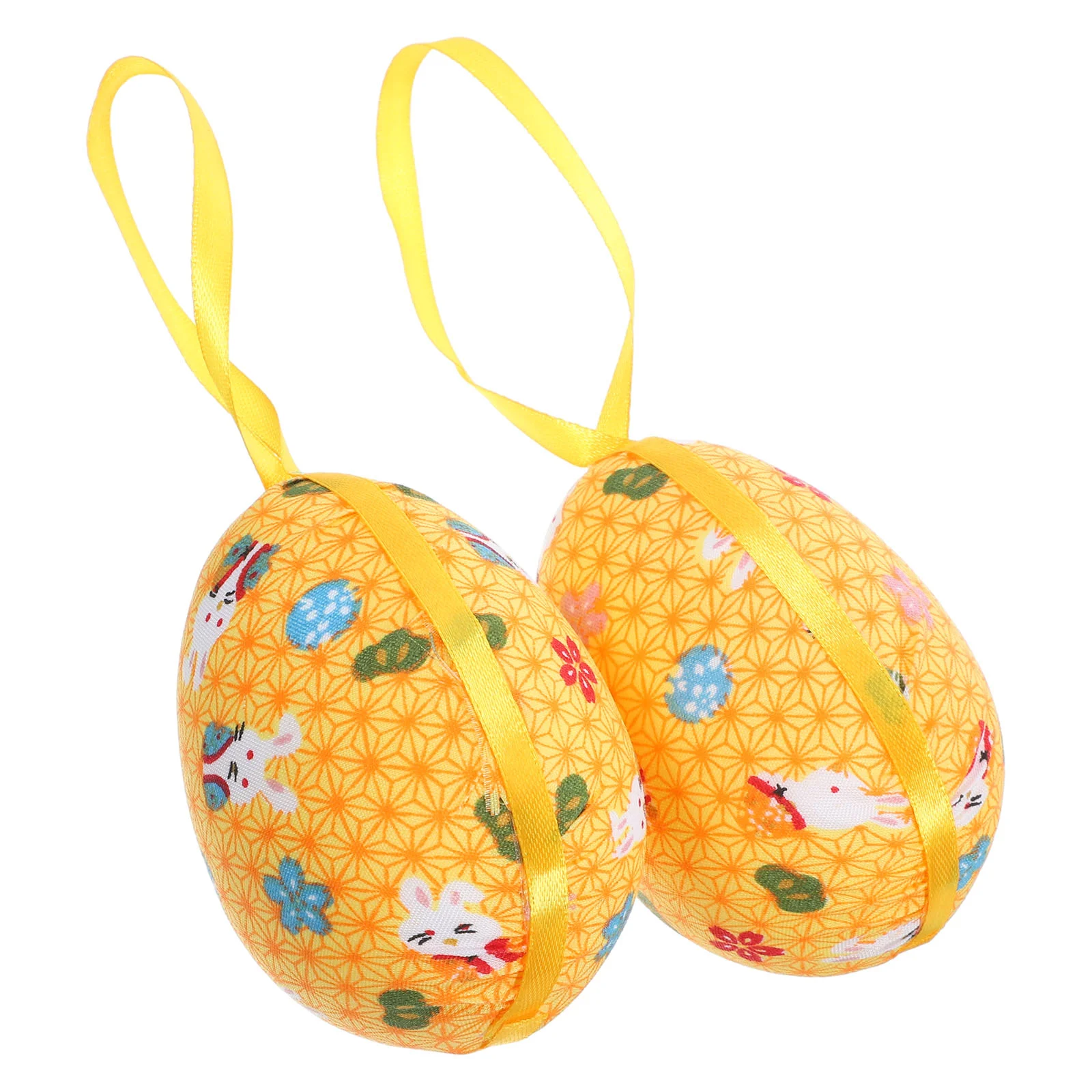 

2 Pcs Egg Decoration Pendant Festival Scene Hanging Decorations Prop Exquisite Easter