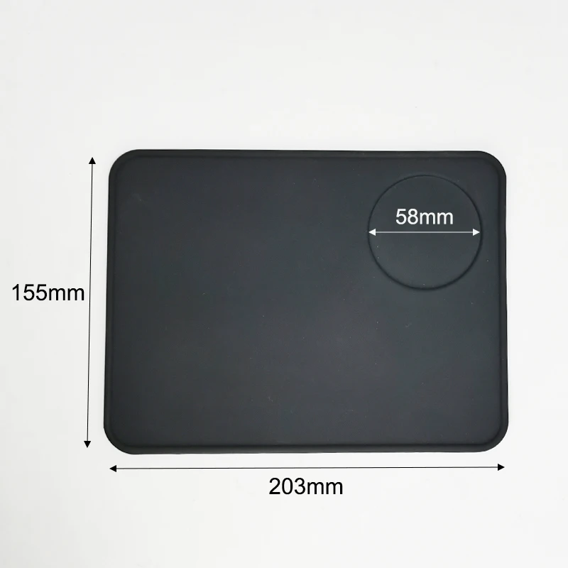 Silicone Tamper Mat Black Pads Stand For 49/51/53/54/57.5/58/58.5mm Portafilter and Tampers