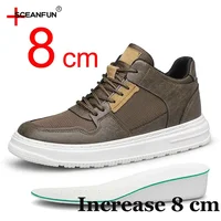 Summer Mesh Men Sneakers Elevator Shoes Chunky Increase Insole 6CM 8CM Breathable Sports Casual Height Shoes For Man 46 1