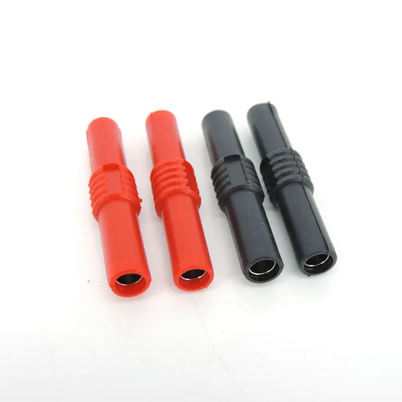 1pair 2pair 4mm 바나나 커넥터 소켓 암-암 어댑터 확장 절연 바나나 플러그 커플러