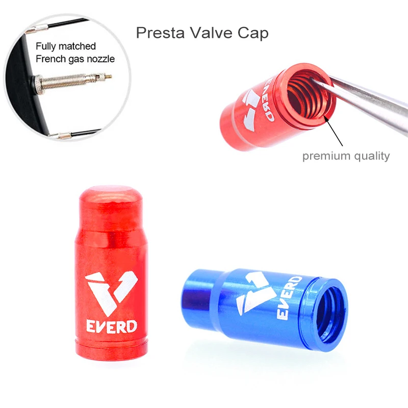 Bicycle tire valve cap 1~16sets tubeless Presta valve screw dustproof covers fixed washer for MTB road bicycle