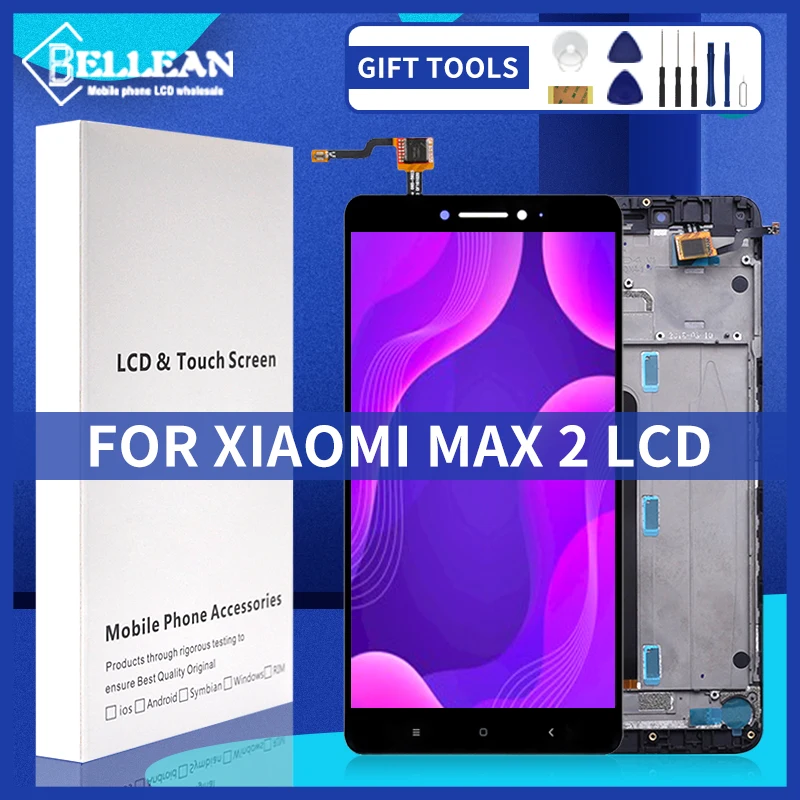 100% протестированный 6 44 дюймовый дисплей для Xiaomi MI Max 2 ЖК-сенсорная панель экран с