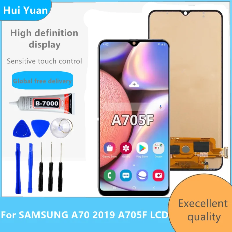 

6.7'' Display For Samsung Galaxy A70 2019 A705 A705F A705DS LCD Display Touch Screen Digitizer Assembly For Samsung A 70 lcd