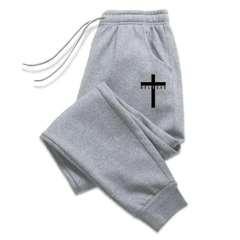 Men's Autumn Winter Soft Drawstring Sweatpants