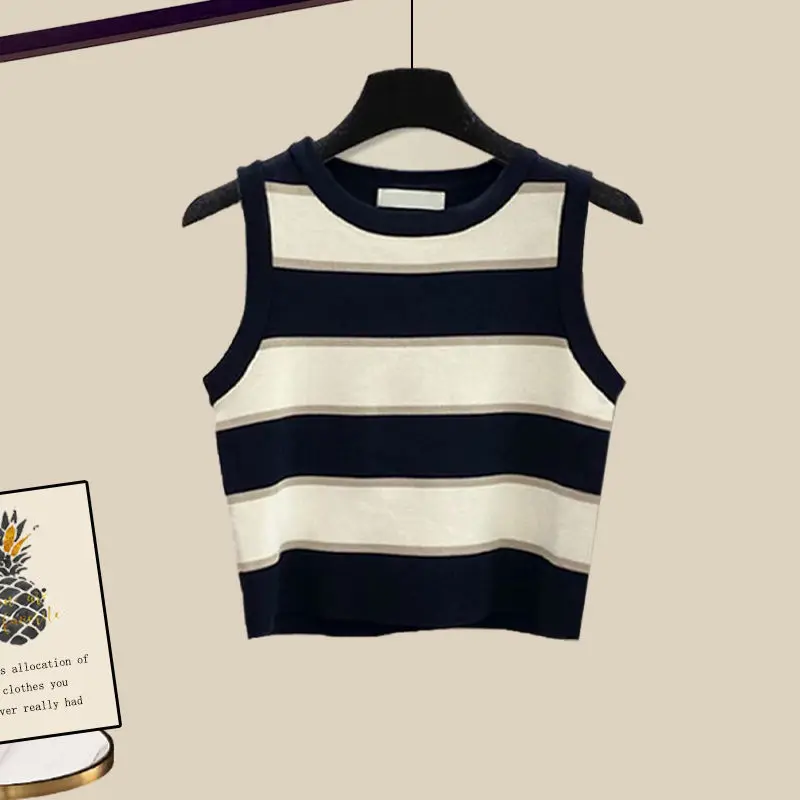 Spring and Summer Suit Women's 2023 New Fashion Sunscreen Shirt Slimming Vest Versatile Denim Shorts Three-piece Set