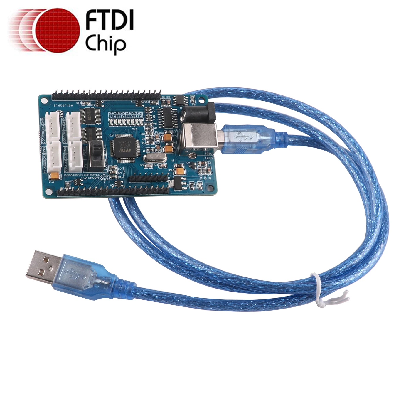 

USB to 4 Channles Ways 4 Ports FTDI FT4232HL TTL UART Logic Level 3.3V 5V Level Serial Converter Adapter Upgrade Cable