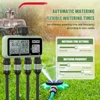 Water Timer 4-outlet Valve Controller Automatic Irrigation System for Garden Lawn Plants IPX5 Waterproof Garden Watering System 3