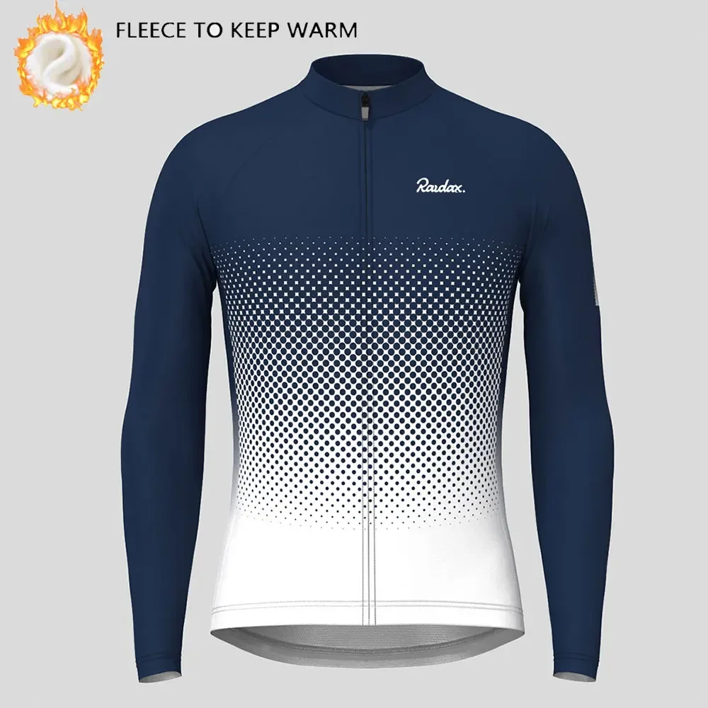 Winter Thermal Fleece Cycling Jackets New Long Sleeves Warm Cycling Jerseys Men&rsquo;s Bicycle Warm Jerseys MTB Road Bike Tops