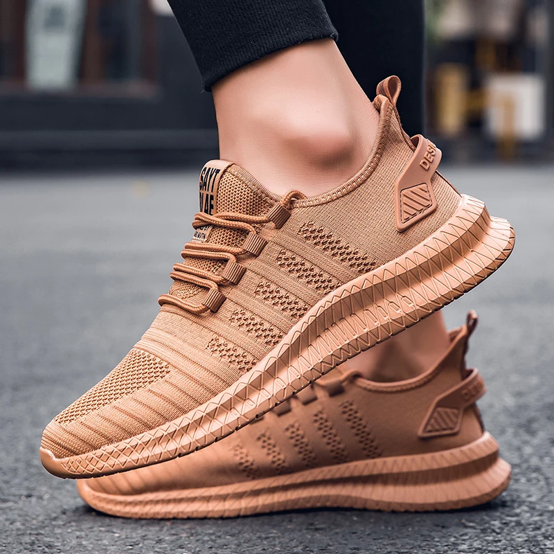 Abhoth Running Shoes Non-Slip Breathable Mesh Lightweight Comfortable Air Sports Shoe Men Walking Leisure Zapatillas Sneakers 48
