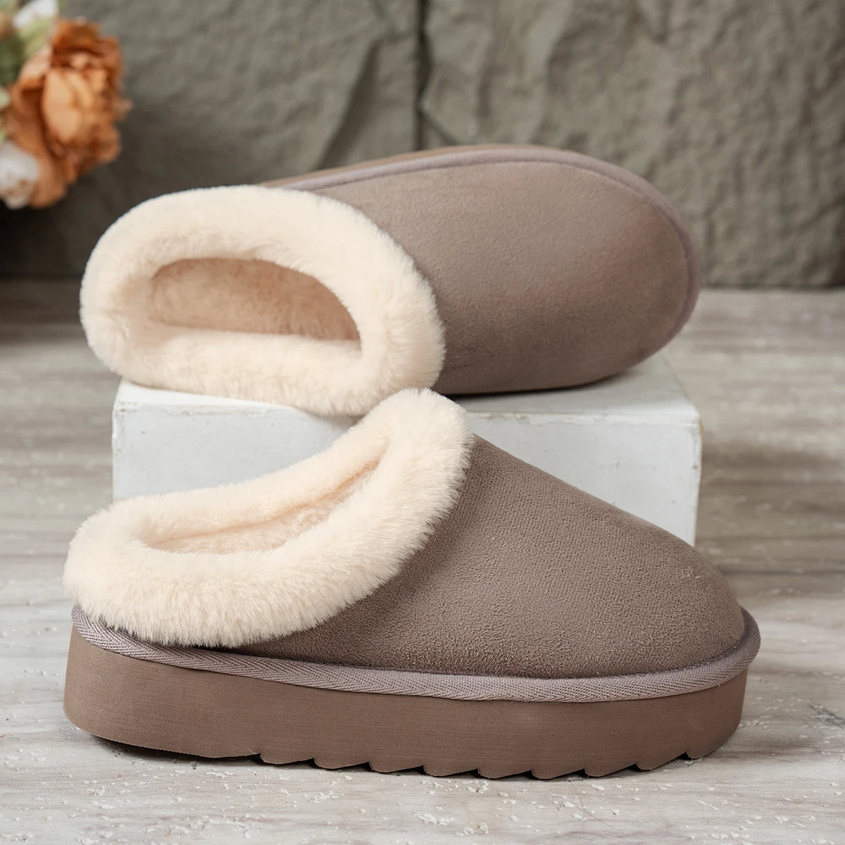 Women's Fluffy Slippers Canada | EvaCozy™ Warm Winter Shoes
