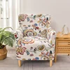 Tub Chair Cover Soft Spandex Printed Club Armchair Slipcovers for Living Room Elastic Single Sofa Covers Home Bar Counter Hotel 3