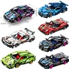 NEW DIY Racers Racing Car Pull Back Speed Sports Vehicle Truck Building Blocks Kit Boys Bricks Movie Model Kids Toy City Ideas