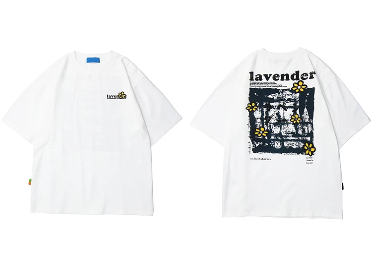 Men's Lavender Loose T-shirts - true deals club