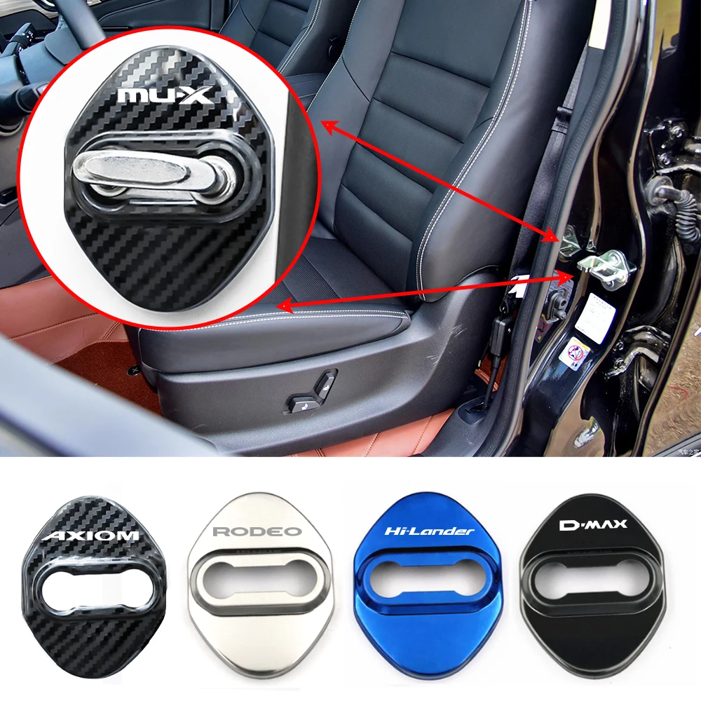 Copertura Della Serratura Della Portiera Dell'Auto Custodia Per Emblemi Auto Per Isuzu Panther Axiom Como Crosswind D-Max Hi-Lander Hombre Mu-X Access